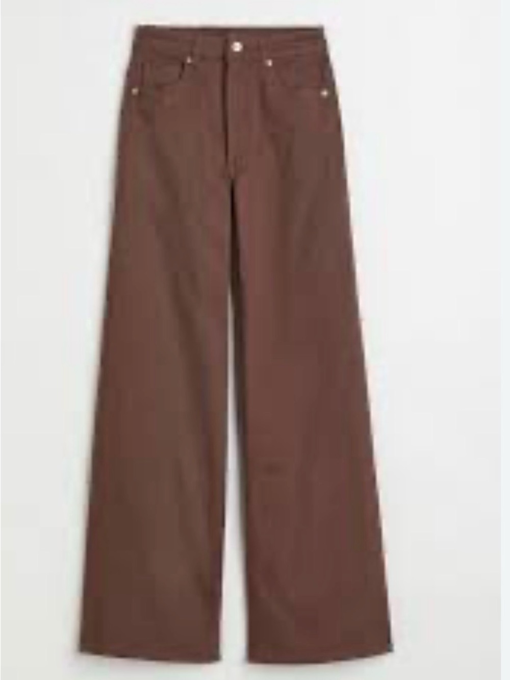 H&M Wide-Leg Jeans in Chocolate Brown size 4